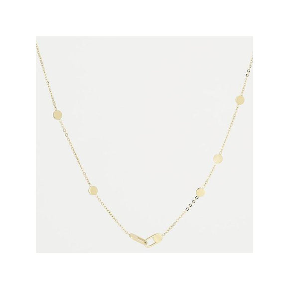 Collier ZAG Emily en acier doré ***