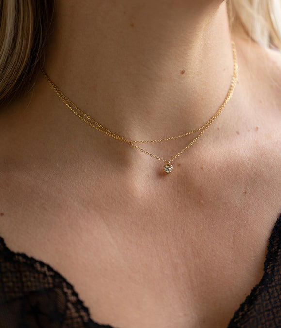 Collier ZAG Curaçao en acier doré