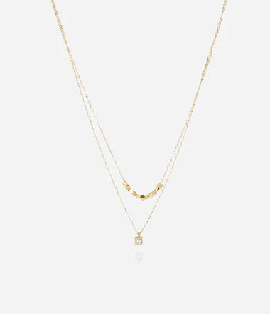 Collier ZAG Broome en acier doré