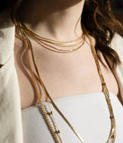 Collier ZAG Pluriel en acier doré