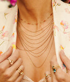 Collier ZAG Laylo en acier doré