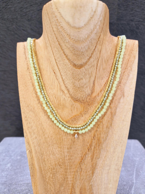 Collier ZAG Staro Vert phosphorescent