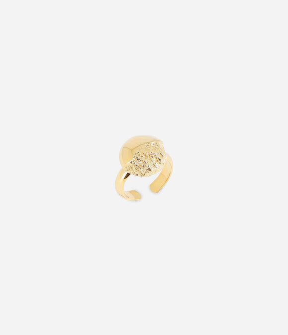 Bague ZAG Rosalia en acier doré