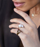 Bague ZAG Anouk en acier doré