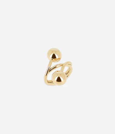 Bague ZAG Youli en acier doré