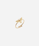 Bague ZAG Abeja en acier doré