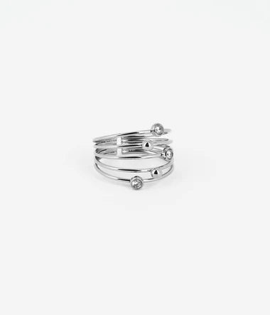 Bague en acier ZAG Galatée en acier