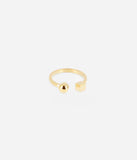 Bague ZAG Moira en acier doré 810J248