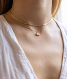 Collier ZAG Cheryl avec bijoux de dos en acier doré