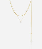 Collier ZAG Cheryl avec bijoux de dos en acier doré