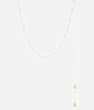 Collier ZAG Vieste avec bijoux de dos en acier doré