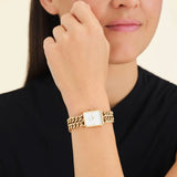 Rosefield Studio Octagon XS Double Chain Noir Blanc