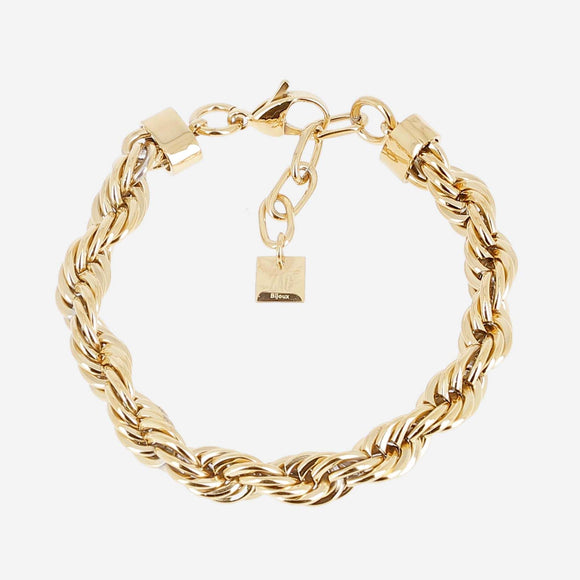 Bracelet Zag  en acier doré 840J818