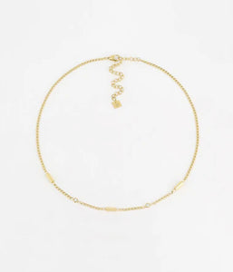 Collier ZAG Lénane acier doré