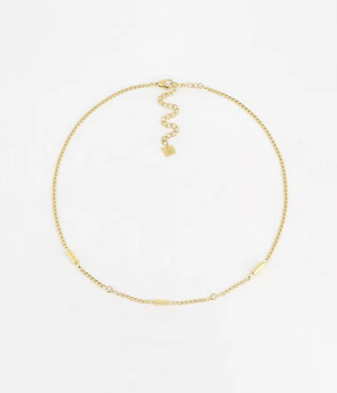 Collier ZAG Lénane acier doré