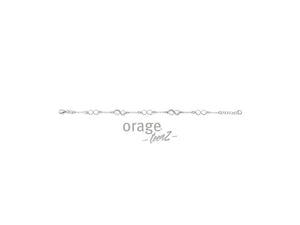 Bracelet infini en argent et zirconiums T480