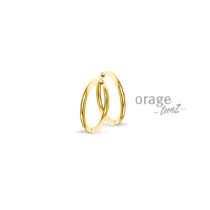 Boucles créoles en plaqué or 8mm T729 K2825