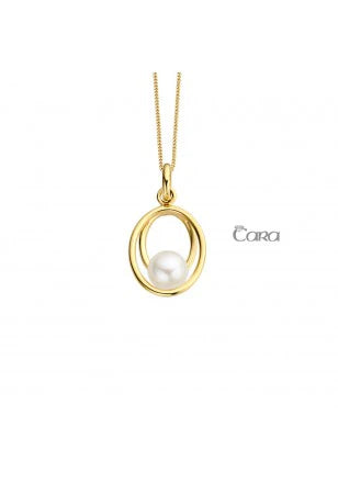 Pendentif Maureen en or jaune 18ct et perle d'eau douce