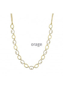 Collier plaqué or et zirconiums 755z293