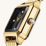 Rosefield The Boxelle dorée fond noir