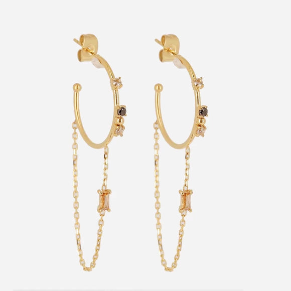 Boucles d'oreilles créoles ZAG Stilla°°°