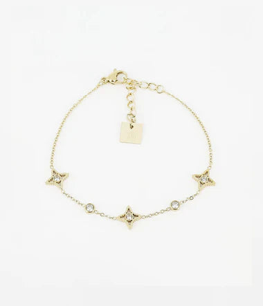 Bracelet Zag Manhattanen acier doré