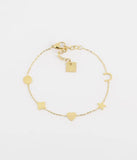 Bracelet ZAG Naëlle en acier doré ***