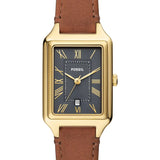 Montre Fossil Raquel en cuir brun