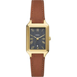 Montre Fossil Raquel en cuir brun