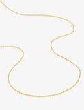Chaine maille forçat carré en or jaune 18ct - différentes longueurs 350-477