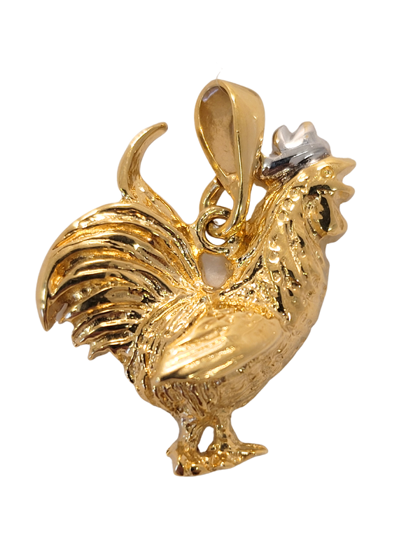 Pendentif Coq Bicolore 360-25
