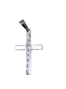 Pendentif Croix en or blanc 18ct 369-259