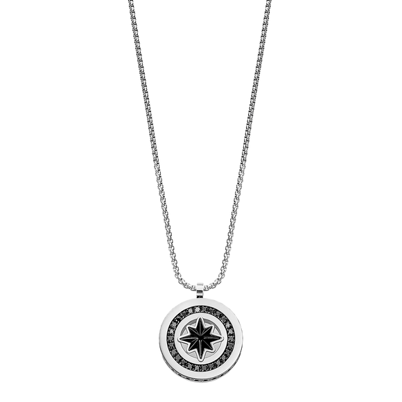 Collier acier noir 850-668
