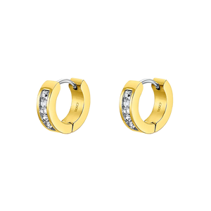 Boucles créoles en acier doré 880j-1059