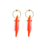 Boucles Rainbow mangue-rose poudré S