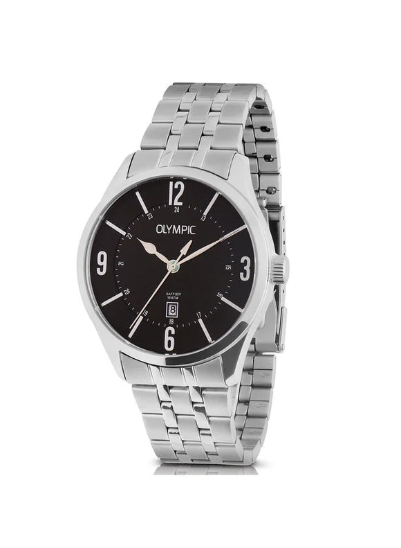 Montre Olympic Jürgen acier fond noir 125-526
