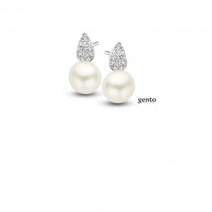 Boucles Argent + perle eau douce
