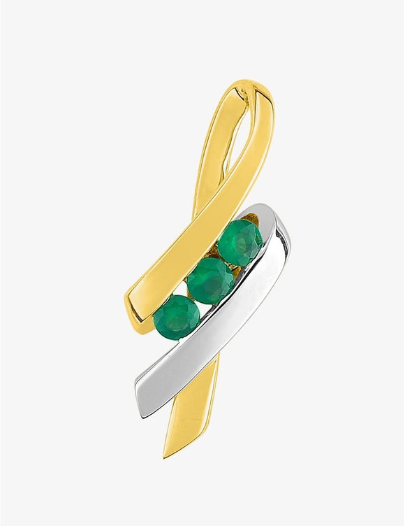Pendentif en or 18ct et émeraude 364-72