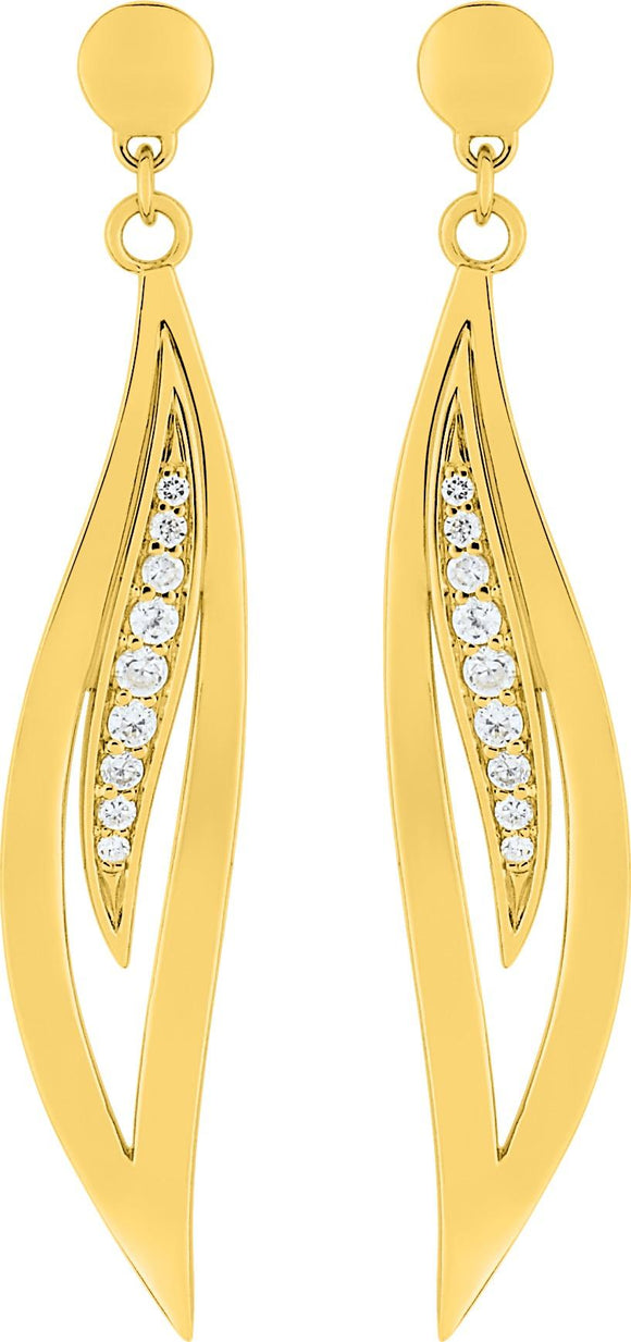Boucles en plaqué or Andréa