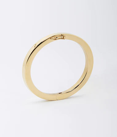 Bracelet Jonc Lise en acier doré