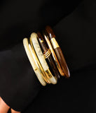 Bracelet jonc Zag Ayana noir