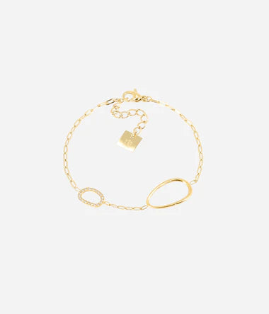 Bracelet ZAG Apolo en acier doré