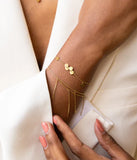 Bracelet ZAG Cosima en acier doré