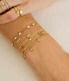 Bracelet ZAG Lumbaldu en acier doré