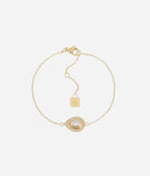 Bracelet ZAG Izel en acier doré