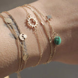 Bracelet Zag Manuréva avec Malachite