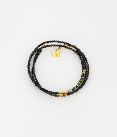 Bracelet ZAG Favela avec onyx noir