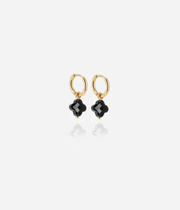 Boucles d'oreilles ZAG Créoles Velasquez noires