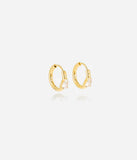 Boucles d'oreilles créoles ZAG Lison en Acier doré