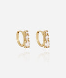 Boucles d'oreilles / piercing ZAG Tivoli en acier doré (vendues à l'unité)